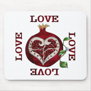 Mousepad Namorados Pomegranate Heart LOVE