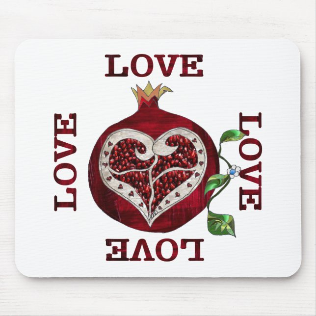 Mousepad Namorados Pomegranate Heart LOVE (Frente)