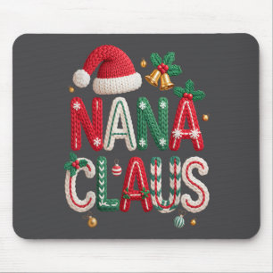 Mousepad Nana Claus Papai Noel Avó Família Coordenadas Chr