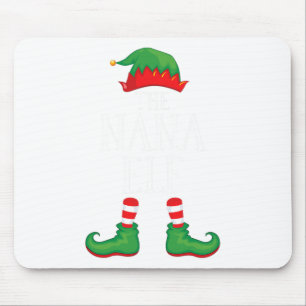 Mousepad Nana Elf Matching Group Xmas Funny Family Christma