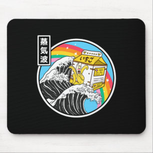 Mousepad Nana Leite Surfando Onda Kanagawa Kawaii Anime Vap