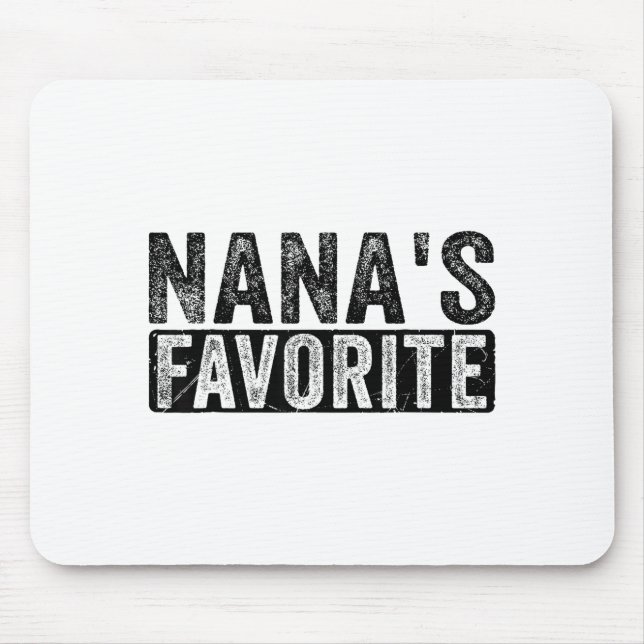 Mousepad Nana’s Favorite Cute Family Granhild Quote Proud G (Frente)