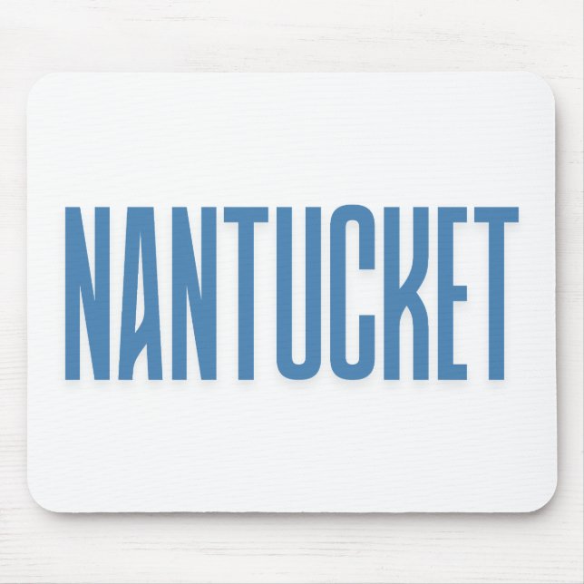Mousepad Nantucket | Nantucket Azul Massachusetts (Frente)