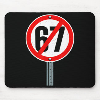 Mousepad Não 67 Meme Anti 6 7 Sinal de Rua Engraçado Seis S