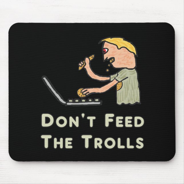 Mousepad Não alimente os Troll (Frente)