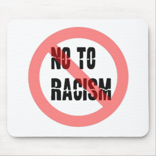 Mousepad Não ao racismo   Slogan Anti-Racismo