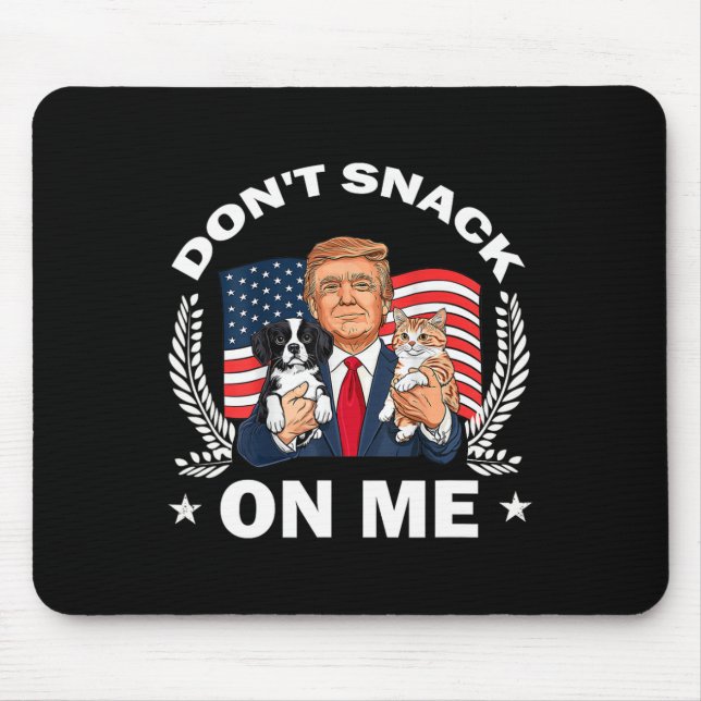 Mousepad Não brinque comigo... Gato Donald Trump. (Frente)