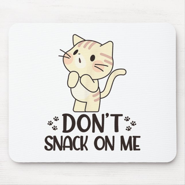 Mousepad Não brinque comigo, gato engraçado (Frente)
