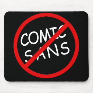 Mousepad Não cómico sem o tapete do rato