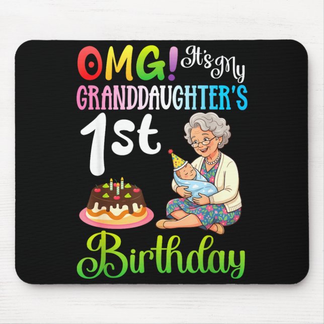 Mousepad Não consigo manter a calma netas aniversário de 7  (Frente)