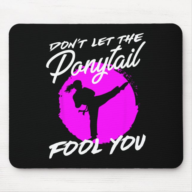 Mousepad Não Deixe o Coque Enganar Você Eu Karatê Divertido (Frente)