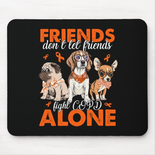 Mousepad Não deixe os amigos combaterem as crianças sozinho (Frente)