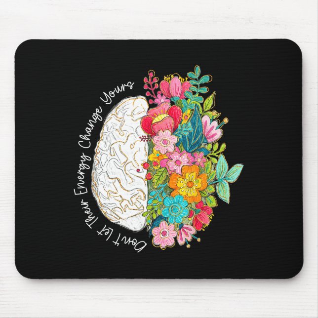 Mousepad Não deixe que a energia mude a conscientização sob (Frente)