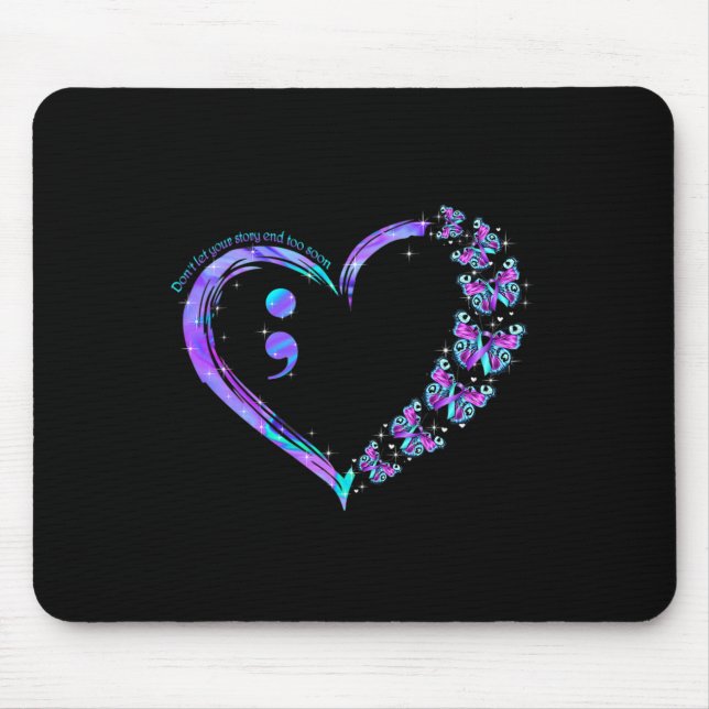 Mousepad Não deixe sua história terminar muito cedo Borbole (Frente)