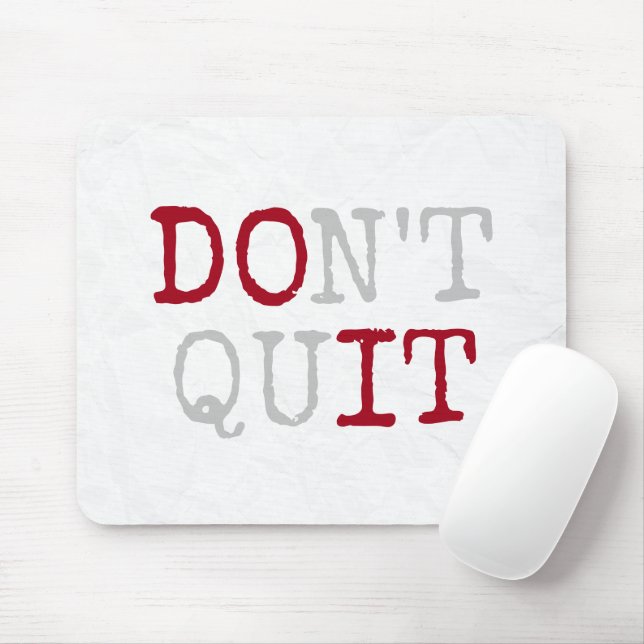 Mousepad Não Desista Texto (Com mouse)