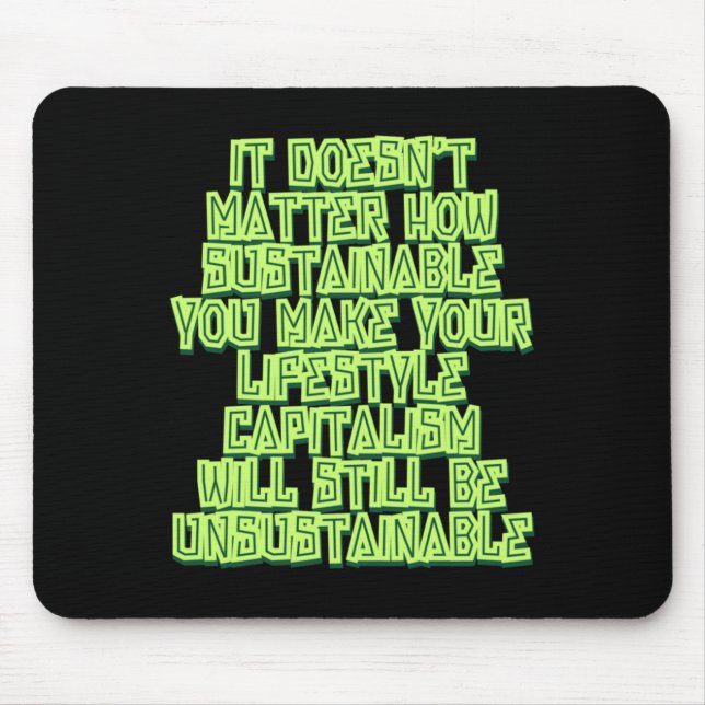 Mousepad Não é como se torna sustentável (Frente)