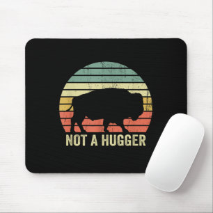 Mousepad Não é engraçado abraçar o Búfalo Bisão de Yellowst