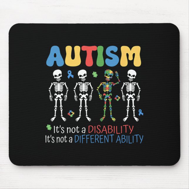 Mousepad Não É Um Autismo De Capacidade Diferente Da Defici (Frente)