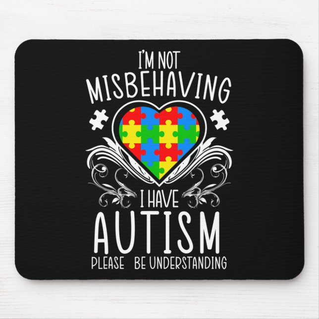 Mousepad Não Estou Me Comportando Mal Tenho Suporte à Consc (Frente)