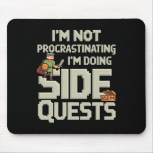 Mousepad Não Estou Procrastinando Missões Paralelas Diverti