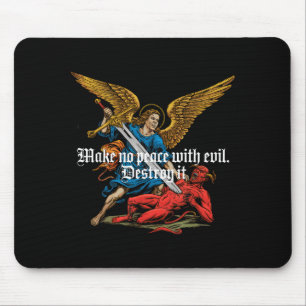Mousepad Não Faça Pacto Com O Mal Arcanjo Miguel Jesus Vá