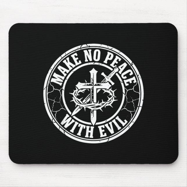 Mousepad Não Faça Paz Com Cavaleiro Templário do Mal Jerum  (Frente)