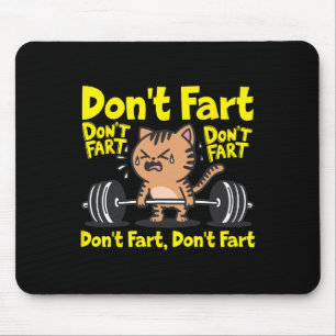 Mousepad Não Feche a Malhação de ginástica engraçada Semana
