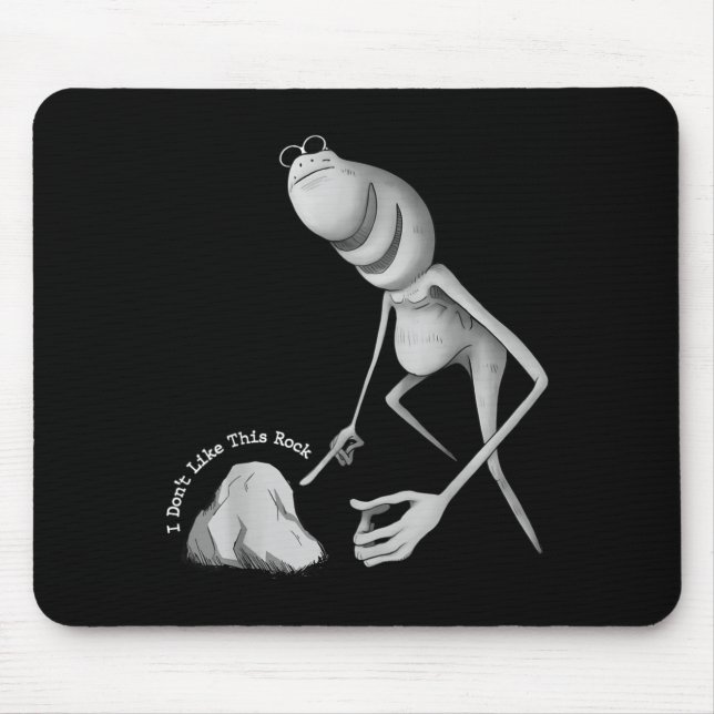Mousepad Não Gosto Desta Rocha Funny Marcus The Worm Meme  (Frente)