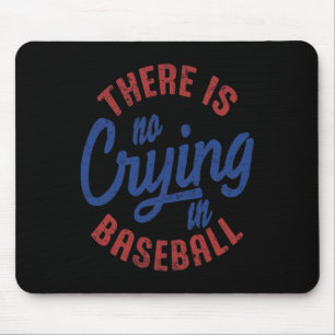 Mousepad Não Há Choro No Dia Do Jogo De Vintagem De Basebal