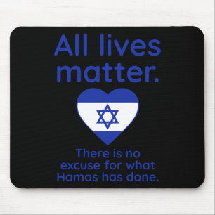 Mousepad Não Há Qualquer Desculpa Para O Que O Hamas Fez.