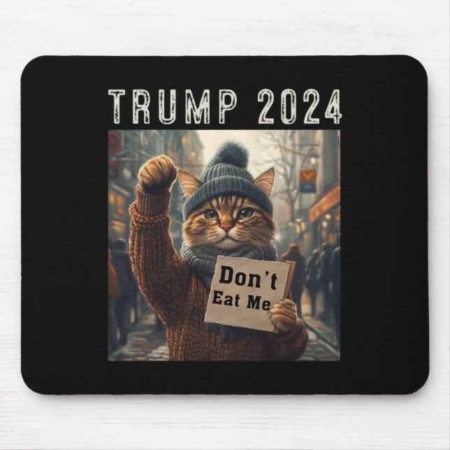 Mousepad Não me coma gatos para Trump 2024 (Frente)