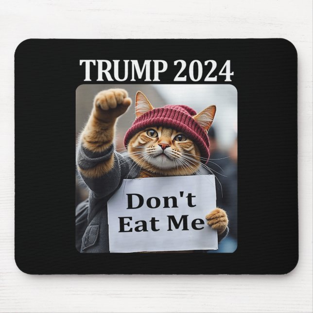Mousepad Não me coma gatos para Trump 2024 1 (Frente)