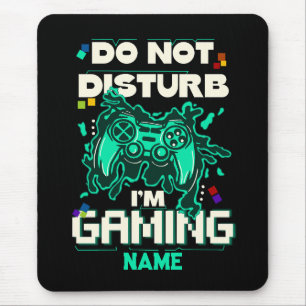 Mousepad Não me incomode, estou jogando, volto do jogo de v