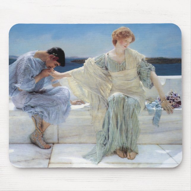 Mousepad Não me pergunte mais por Sir Lawrence Alma Tadema (Frente)