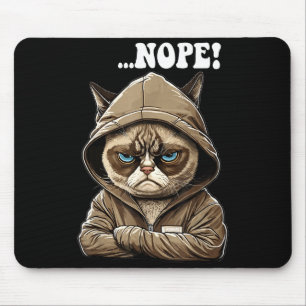 Mousepad Não! Não - Colegas de Trabalho Adolescente Gato