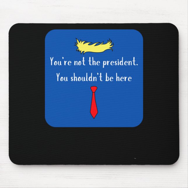 Mousepad Não O Presidente - Azul (Frente)