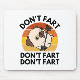 Mousepad Não Pedaço Cachorro Engraçado Fitness Academia Tre