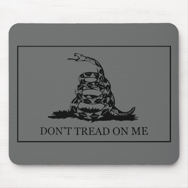Mousepad Não pise em mim a bandeira -- Cinzas (Frente)