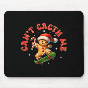 Mousepad Não Pode Me Pegar Groovy Natal Homem de Biscoito d