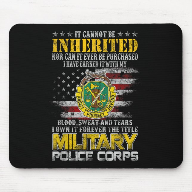 Mousepad Não Pode Ser Herdada Do Dia Veterano Do Gelo Milit (Frente)