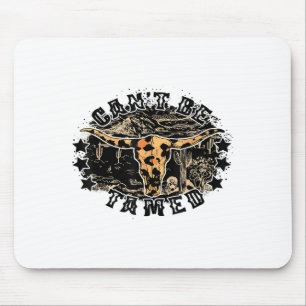Mousepad Não pode ser violado, crânio de vaca, fantasia de