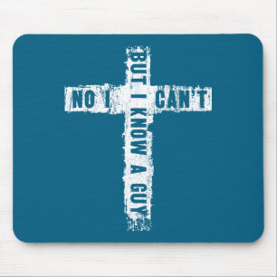 Mousepad Não Posso Mas Conheço o Cara Divertido Jesus Cruz
