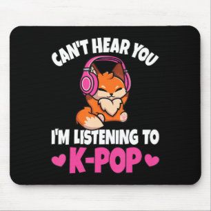 Mousepad Não posso ouvi-lo, estou ouvindo o Pop
