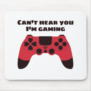 Mousepad Não posso ouvi-lo jogando jogos engraçados