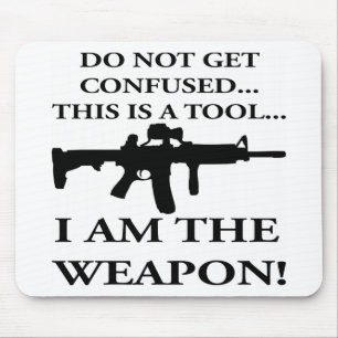 Mousepad Não Se Confunda Este Rifle É Uma Ferramenta Que