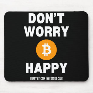 Mousepad Não se preocupe, Bitcoin feliz