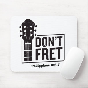 Mousepad Não se preocupe (Filipenses 4:6-7) Guitarra