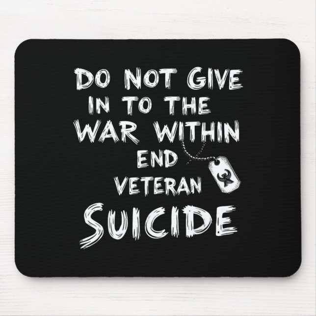 Mousepad Não Se Renda À Guerra Interna Veterano Final (Frente)