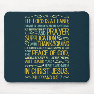 Mousepad Não seja - 4:5 dos Philippians - 7 ansiosos