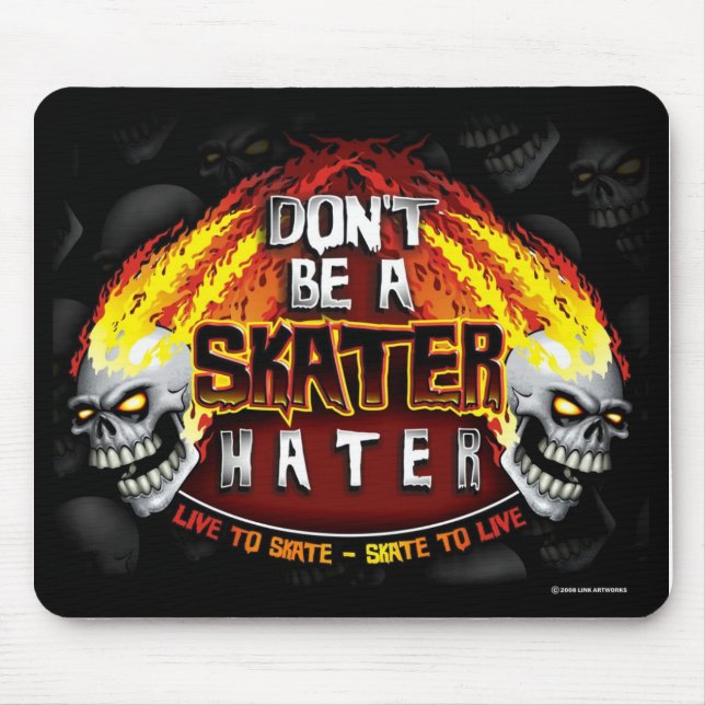 Mousepad Não seja um aborrecedor do patinador (Mousepad) (Frente)